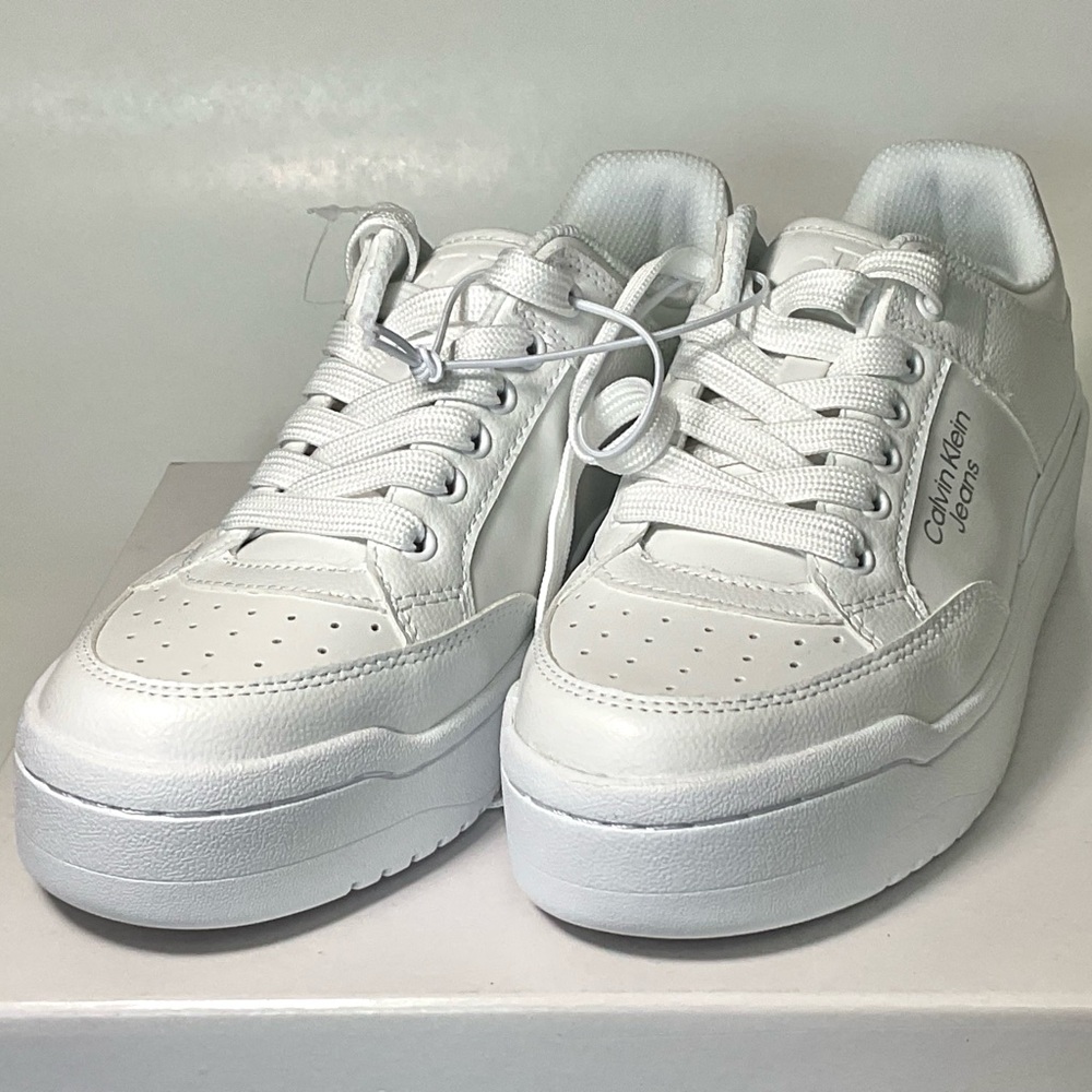 New - Calvin Klein White Sneakers